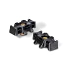 Hellermanntyton - Embase à visser avec trou central Ø 8 mm en PA6GF30 noir - S3CBM8