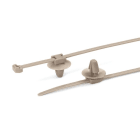 Hellermanntyton - Lanière de fixation 145x3.4 mm à pied ancre Ø 6.5 mm en PEEK beige - PT2AP2SFT65
