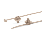 Hellermanntyton - Lanière de fixation 145x3.4 mm à pied ancre Ø 6.5 mm en PEEK beige - PT2AP2SFT65