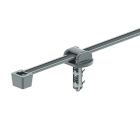Hellermanntyton - Lanière de fixation à pied sapin renforcé 200x4.6mm en PA46 gris - T50RDHA5.5