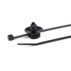 Hellermanntyton - Lanière avec pied sapin 100x2.5mm Øtrou 4.5 à 5mm en PA66HS noir - T18RFT5