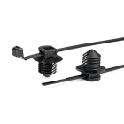 Hellermanntyton - Lanière avec pied sapin 150x3.3mm Øtrou 9.7 à 10mm en PA66HS noir - V150RFT10
