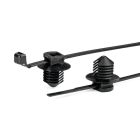 Hellermanntyton - Lanière avec pied sapin 150x3.3mm Øtrou 9.7 à 10mm en PA66HS noir - V150RFT10