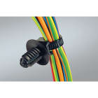 Hellermanntyton - Lanière de fixation 170x5.3mm à pied sapin Ø 6.35mm en PA66 noir - OS160FT6HEX