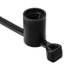 Hellermanntyton - Lanière de fixation 160x4.6mm pour goujon Ø 6 mm en PA66HS noir - T50SSBS6OTE