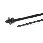 Hellermanntyton - Lanière avec pied sapin 160x4.6mm Øtrou 6.3 à 7 mm en PA66HS noir - T50SOSFT6E2