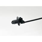Hellermanntyton - Lanière avec pied sapin 165x4.6mm Øtrou 6.3 à 7 mm en PA66HS noir - T50SOSFT6LGE
