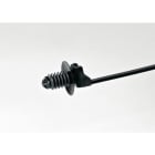 Hellermanntyton - Lanière avec pied sapin 165x4.6mm Øtrou 6.3 à 7 mm en PA66HS noir - T50SOSFT6LGE