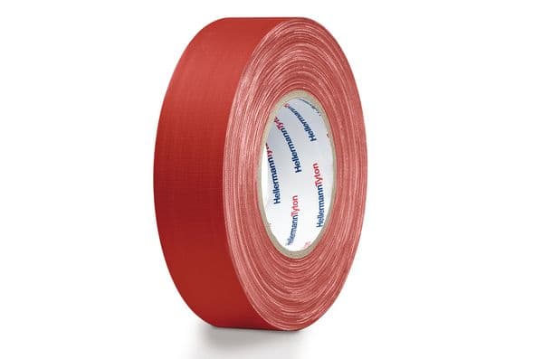 Hellermanntyton - Ruban textile HelaTape Tex - Rouge 19x10