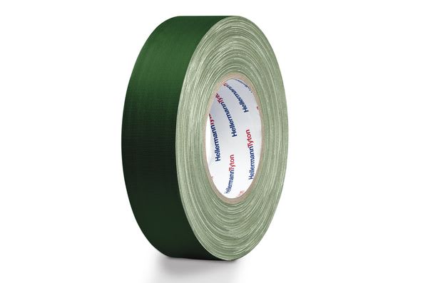 Hellermanntyton - Ruban adhésif textile HelaTape Tex - Vert 19x50