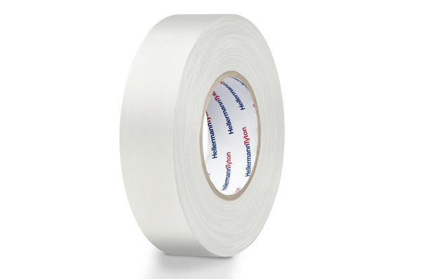Hellermanntyton - Ruban adhésif textile HelaTape Tex - Blanc 19x50
