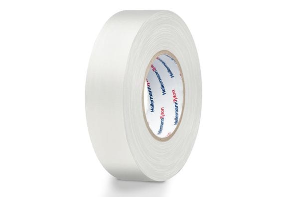 Hellermanntyton - Ruban textile HelaTape Tex- Blanc 19x10
