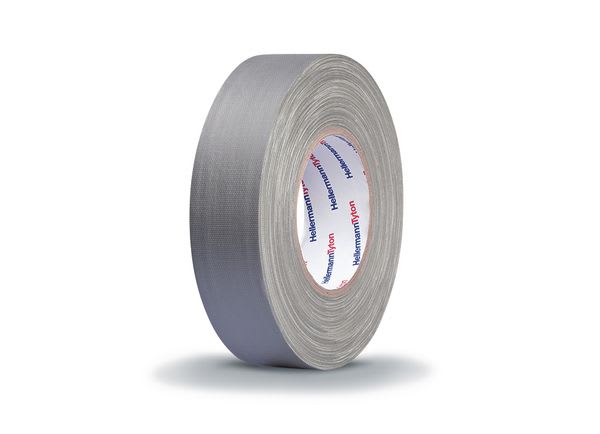 Hellermanntyton - Ruban adhésif textile HelaTape Tex - Gris 19x50
