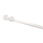 Hellermanntyton - Lanière de fixation avec oeillet 395x7.6mm en PA66 naturel - T120MR