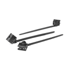 Hellermanntyton - Lanière de fixation pour bord de tôle 85 x 4.0 mm en PA66HS noir - T40XEC5SPE