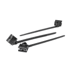 Hellermanntyton - Lanière de fixation pour bord de tôle 85 x 4.0 mm en PA66HS noir - T40XEC5SPE