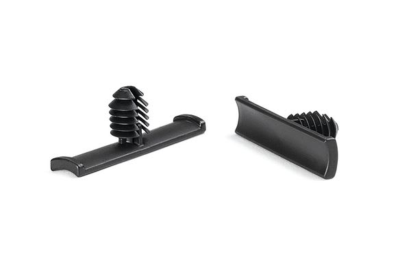 Hellermanntyton - Clip à enrubanner à pied sapin Ø6.3 à 6.7mm en PA66HIRHS Noir - TC4FT6LG
