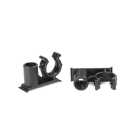 Hellermanntyton - Clip pour goujon Ø 6 mm pour gaine annelée Ø 10 mm en PA66HIRHS noir - CTC10SBS6