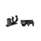 Hellermanntyton - Clip pour goujon Ø 6 mm pour gaine annelée Ø 10 mm en PA66HIRHS noir - CTC10SBS6