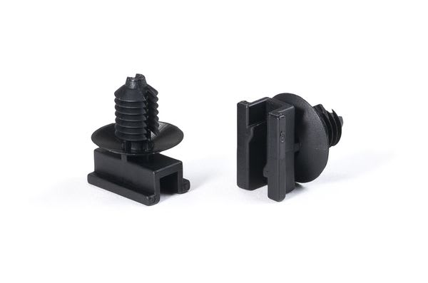 Hellermanntyton - Clip pour connecteur à pied sapin Ø trou 6.5 à 7 mm en PA66HIRHS noir - FT6LGAMP