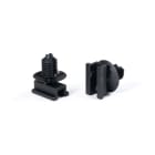 Hellermanntyton - Clip pour connecteur à pied sapin Ø trou 6.5 à 7 mm en PA66HIRHS noir - FT6LGAMP