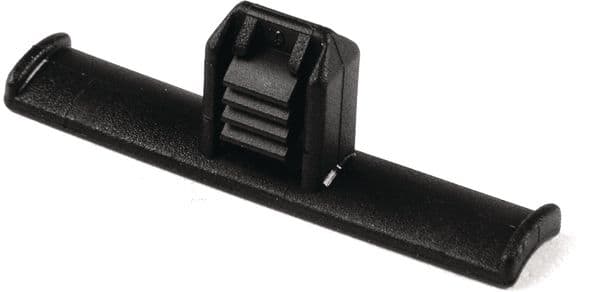 Hellermanntyton - Clip à enrubanner 40 x 8 mm à pied sapin oblong en PA66HIRHS noir - WICKELCLIP