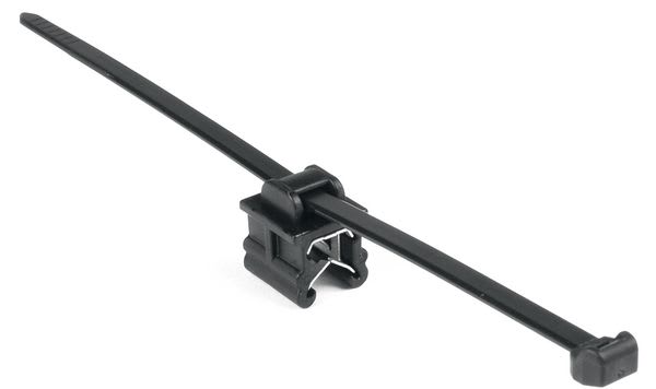 Hellermanntyton - Lanière de fixation pour bord de tôle 200 x 4.6 mm en PA66HS noir -T50ROSEC9SD