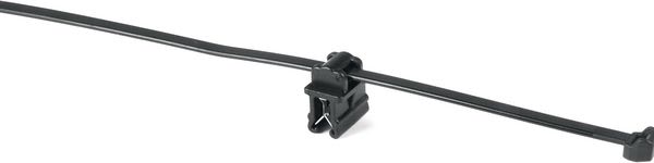Hellermanntyton - Lanière de fixation pour bord de tôle 100 x 2.5 mm en PA66HIRHS noir -T18REC10SD