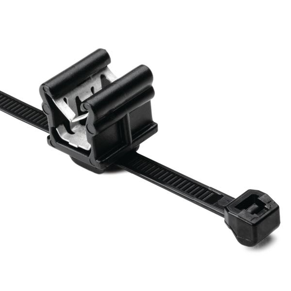 Hellermanntyton - Lanière de fixation pour bord de tôle 150 x 4.6 mm en PA66HIRHS noir -T50SOSEC20