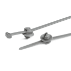 Hellermanntyton - Lanière avec pied sapin 200x4.6mm Øtrou 6.4 à 7.1mm en PA46 gris - T50ROSFT6SD