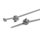 Hellermanntyton - Lanière avec pied sapin 200x4.6mm Øtrou 6.4 à 7.1mm en PA46 gris - T50ROSFT6SD