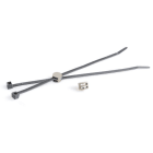 Hellermanntyton - Lanière double rotative 200x4.6mm avec coupler en PA46 Gris - T50RCoupler