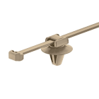 Hellermanntyton - Lanière de fixation 145x3.4 mm à pied ancre Ø 6.5 mm en PEEK beige - PT2AP3SFT65
