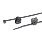 Hellermanntyton - Lanière de fixation pour bord de tôle 200 x 4.6 mm en PA66HIRHS noir - T50REC9SD