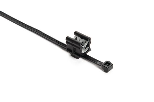 Hellermanntyton - Lanière de fixation pour bord de tôle 150 x 4.6 mm en PA66HIRHS noir -T50SOSEC19