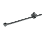 Hellermanntyton - Lanière avec pied sapin 150x4.6mm Øtrou 4.5 à 5 mm en PA66HIRHS noir -T50SOSFT5
