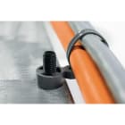 Hellermanntyton - Lanière de fixation 175x5.7mm pour goujon M10 en PA66HSW gris - T50SOSSBD-M10