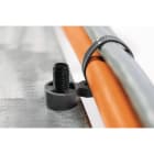 Hellermanntyton - Lanière de fixation 175x5.7mm pour goujon M10 en PA66HSW gris - T50SOSSBD-M10