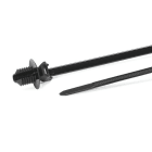 Hellermanntyton - Lanière avec pied sapin 163x4.6mm Øtrou 8 à 8.5 mm en PA66HS noir - T50SOSFT8E