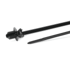 Hellermanntyton - Lanière avec pied sapin 163x4.6mm Øtrou 8 à 8.5 mm en PA66HS noir - T50SOSFT8E
