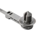 Hellermanntyton - Lanière avec pied sapin 230x5.1mm Øtrou 7.6-8.4 mm PA66HIRHS Gris-T50ROSFT8SO25A