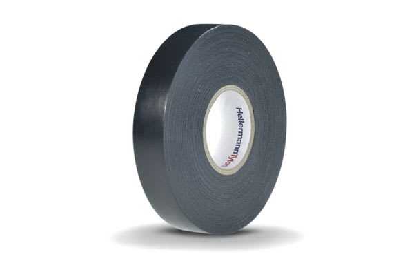 Hellermanntyton - Ruban auto-amalgamant isolant HelaTape Power 820 - Noir 19x9,1