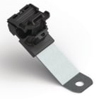 Hellermanntyton - Bride métalloplastique à visser, déport long, 30°, Ø trou 13mm - RCA30LM12