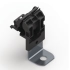 Hellermanntyton - Bride métalloplastique à visser, déport court, 90°, Ø trou 10.3mm - RCA90SM10