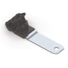 Hellermanntyton - Bride métalloplastique à visser, déport long, 180°, Ø trou 8.3mm - RCA180LM8