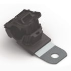 Hellermanntyton - Bride métalloplastique à visser, déport court, 15°, Ø trou 8.3mm - RCA15SM8
