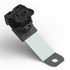 Hellermanntyton - Bride métalloplastique à visser, déport long, 30°, Ø trou 13mm - RCA30LM12