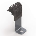 Hellermanntyton - Bride métalloplastique à visser, déport long, 90°, Ø trou 13mm - RCA90LM12