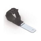Hellermanntyton - Bride métalloplastique à visser, déport long, 180°, Ø trou 8.3LM - RCD180LM8