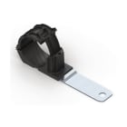 Hellermanntyton - Bride métalloplastique à visser, déport long, 180°, Ø trou 13LM - RCD180LM12